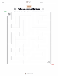 Rekenmachine afdrukbare werkblad voorbeeld
