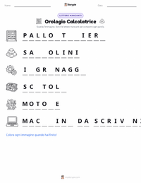 Anteprima della scheda stampabile di Calcolatrice