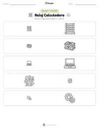 Vista previa de la hoja de trabajo imprimible de Calculadora