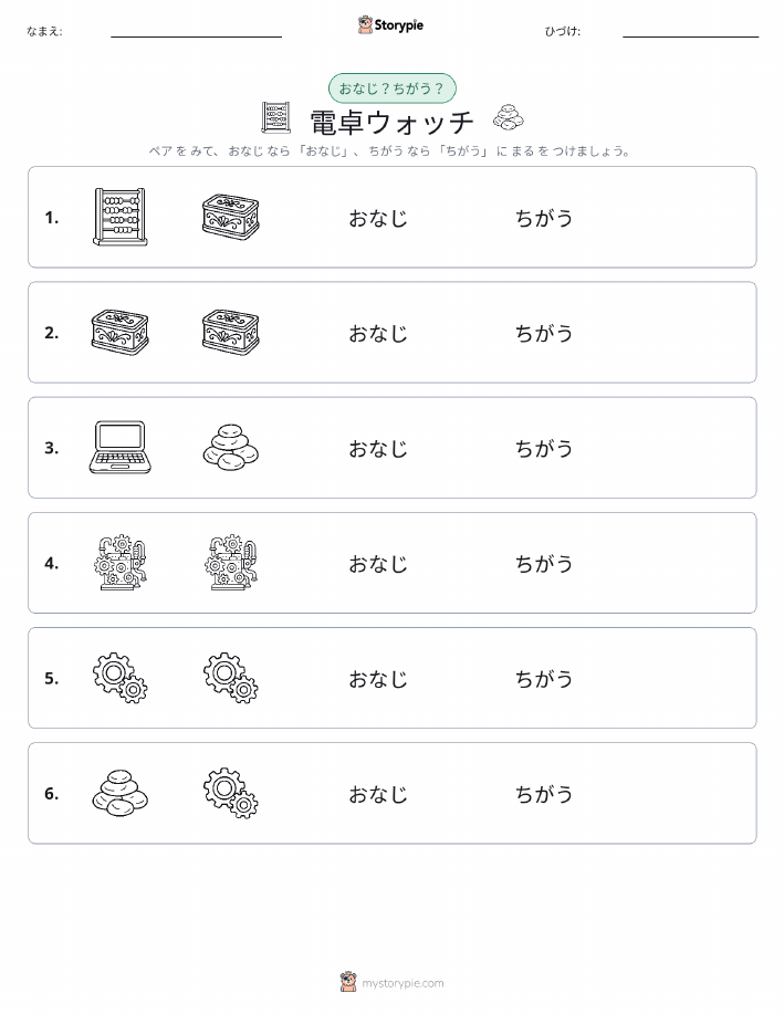 同じか違うか
