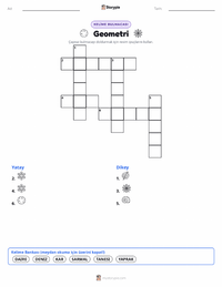 Geometri yazdırılabilir çalışma sayfası önizlemesi