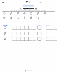 Podgląd drukowalnego arkusza ćwiczeń Geometria