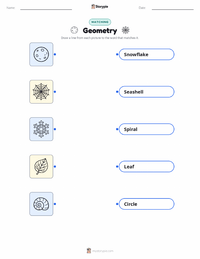 Geometry printable worksheet for kids
