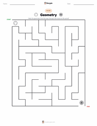 Geometry printable worksheet preview