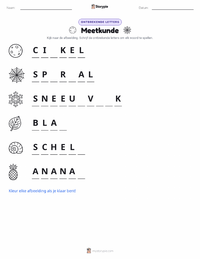 Geometrie afdrukbare werkblad voorbeeld