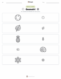 Geometri yazdırılabilir çalışma sayfası önizlemesi