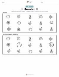 Geometry printable worksheet preview