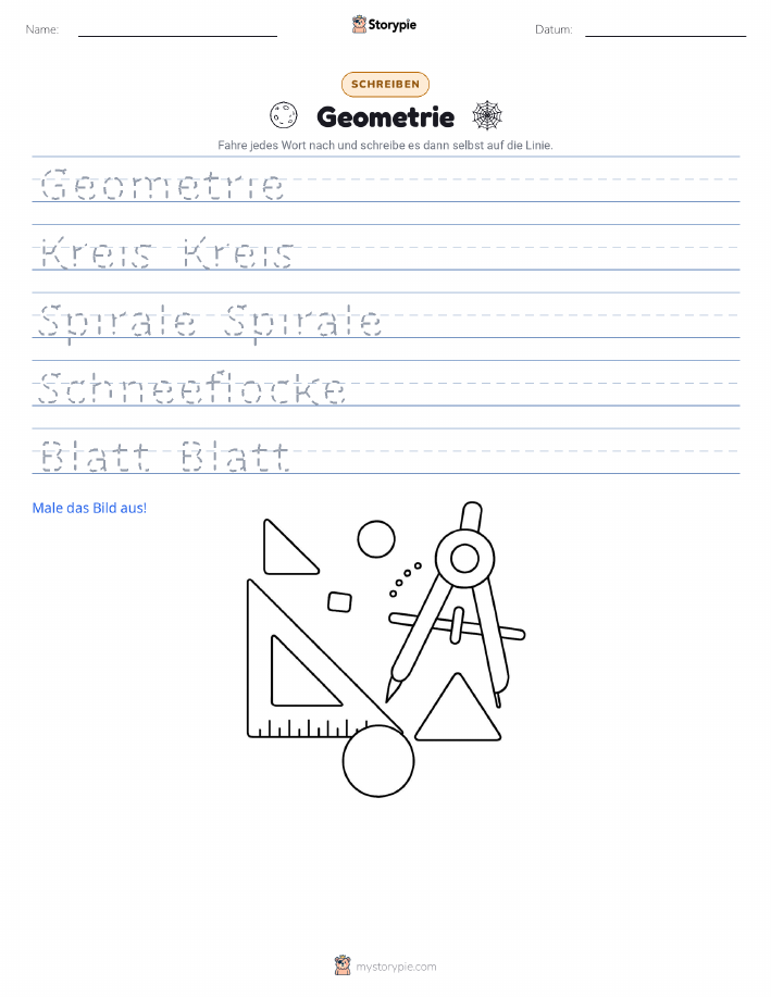 Schreibübung