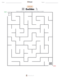 Euclides afdrukbare werkblad voorbeeld
