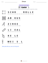 Euklid druckbare Arbeitsblatt Vorschau