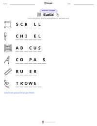 Euclid printable worksheet preview