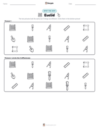 Euclid printable worksheet preview