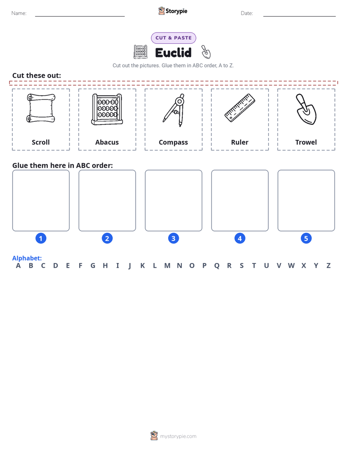 Cut & Paste Alphabet