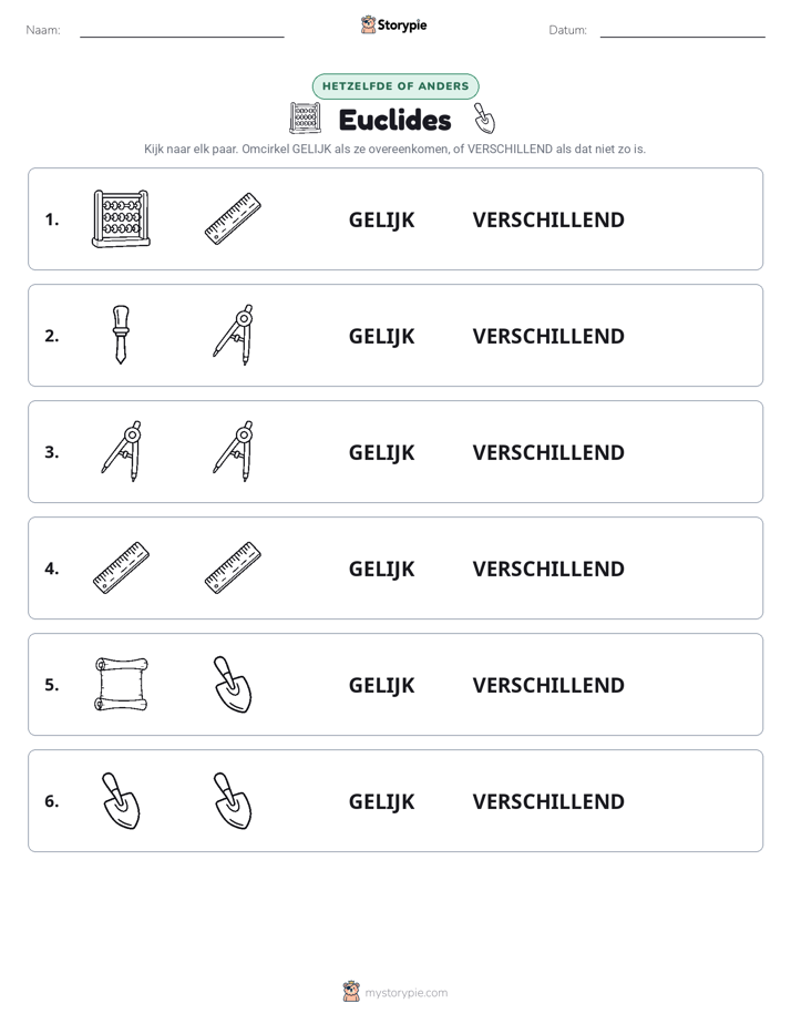 Zelfde of Verschillend