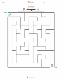 Anteprima della scheda stampabile di Pitagora