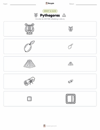 Pythagoras afdrukbare werkblad voorbeeld