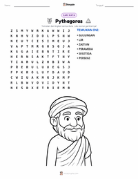 Prabaca lembar kerja cetak Pythagoras