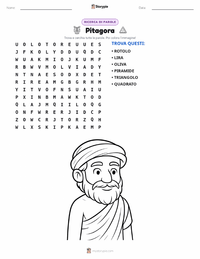 Anteprima della scheda stampabile di Pitagora