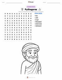 Pythagoras afdrukbare werkblad voorbeeld