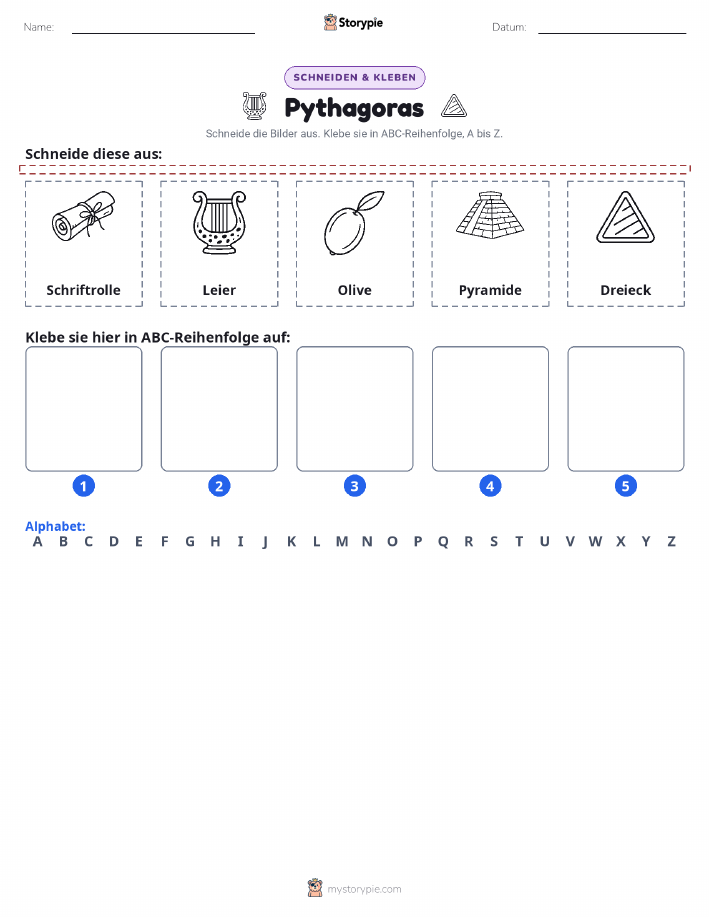 Schneiden & Einfügen Alphabet