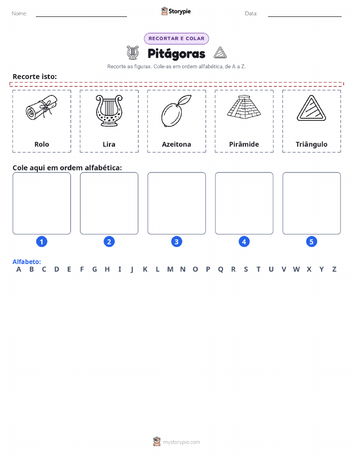 Recortar & Colar Alfabeto
