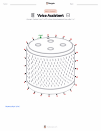 Voice Assistant printable worksheet preview