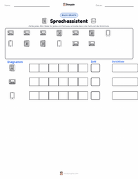 Sprachassistent druckbare Arbeitsblatt Vorschau
