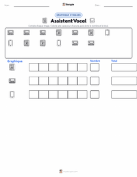 Aperçu de la feuille de travail imprimable Assistant Vocal