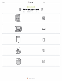 Voice Assistant printable worksheet preview