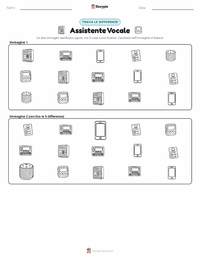 Anteprima della scheda stampabile di Assistente Vocale