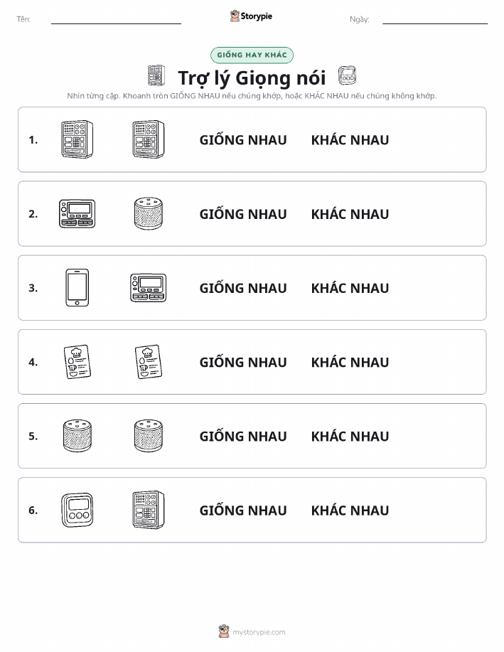 Giống Hay Khác