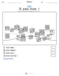 史蒂夫·乔布斯 可打印工作表预览