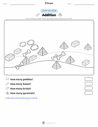 Addition printable worksheet preview