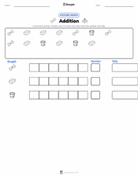 Addition printable worksheet preview