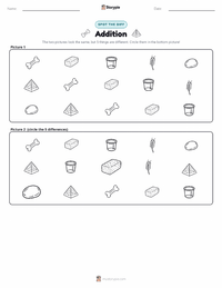Addition printable worksheet preview