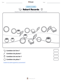 Aperçu de la feuille de travail imprimable Robert Recorde