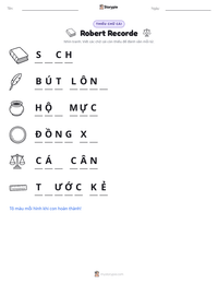 Xem trước tài liệu in sẵn Robert Recorde