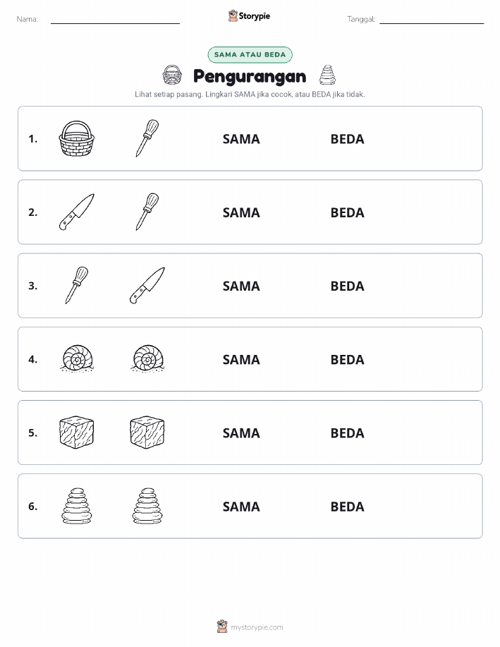 Sama atau Berbeda