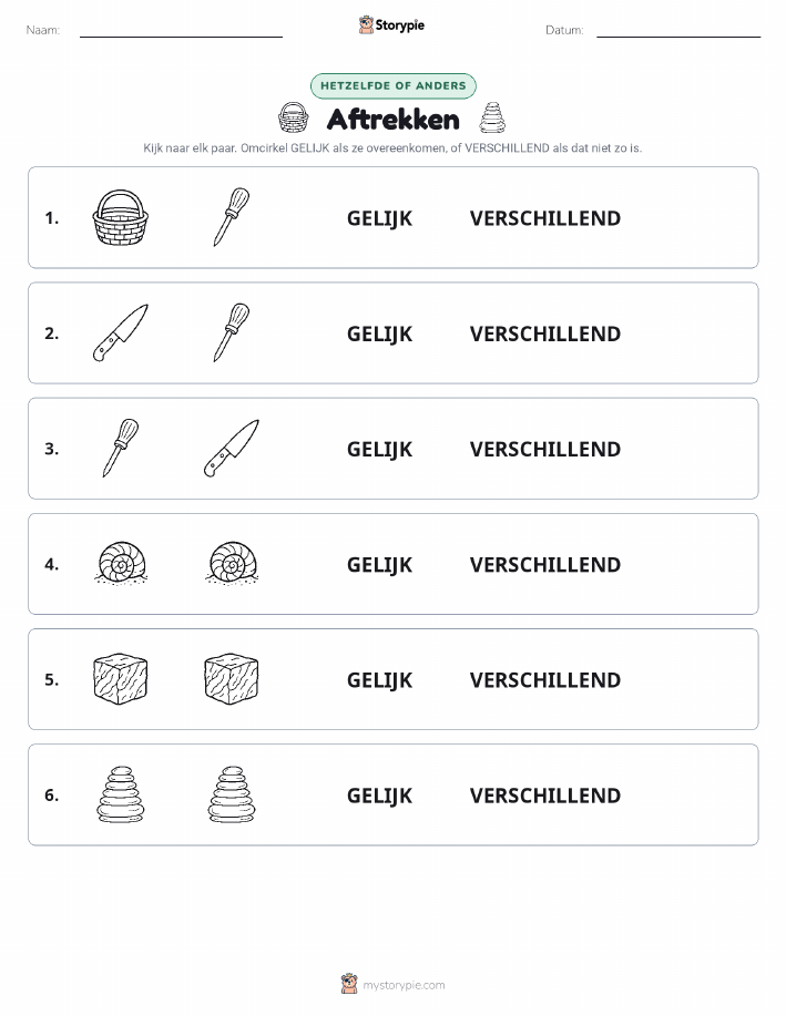 Zelfde of Verschillend