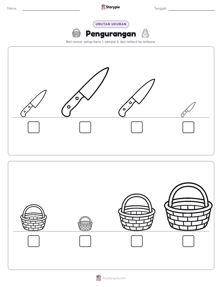 Urutan Ukuran