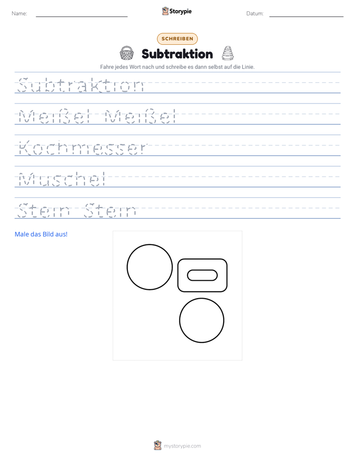 Schreibübung
