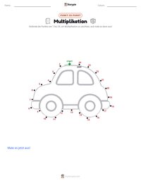 Multiplikation druckbare Arbeitsblatt Vorschau