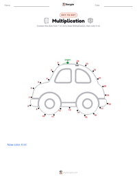 Multiplication printable worksheet preview