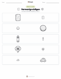 Vermenigvuldiging afdrukbare werkblad voorbeeld