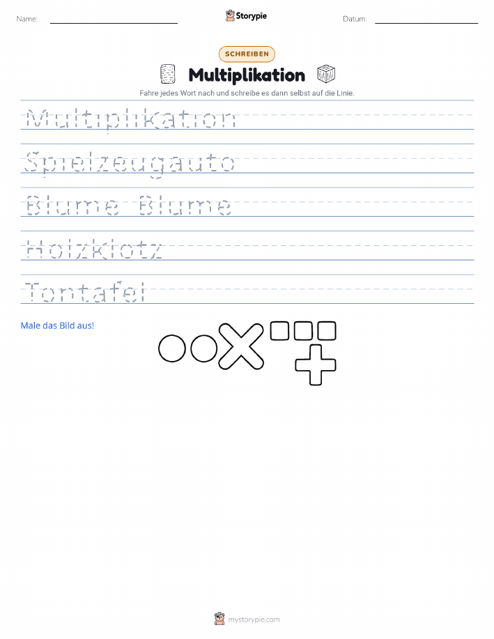 Schreibübung