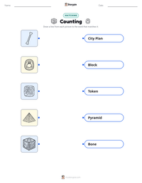 Counting printable worksheet for kids