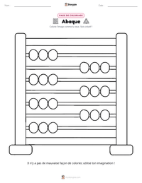 Aperçu de la feuille de travail imprimable Abaque