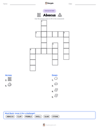 Abacus printable worksheet preview