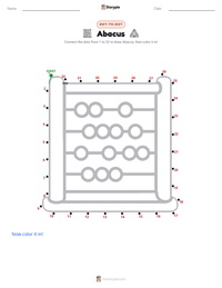 Abacus printable worksheet preview