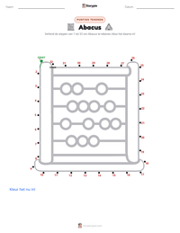 Abacus afdrukbare werkblad voorbeeld